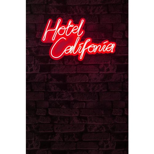 Hotel California - Crvena dekorativna plastična LED rasveta slika 3