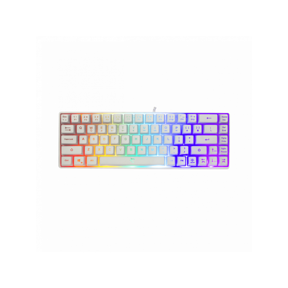 WHITE SHARK Tastatura GK-2201 RONIN / US, bijela slika 1