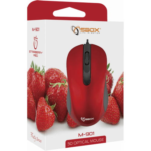 S BOX M 901 Red Mis, Opticki USB slika 3