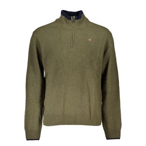 NAPAPIJRI GREEN MEN'S SWEATER