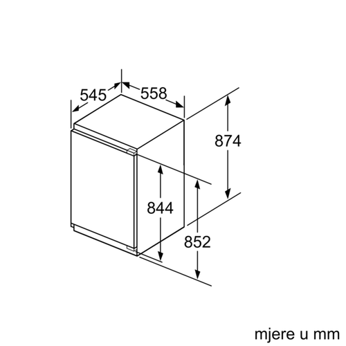 Bosch ugradbeni zamrzivač GIV21AFE0 slika 7