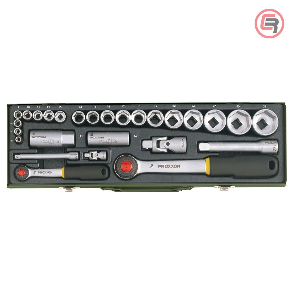 Proxxon Garnitura Nasadnih Ključeva 1/4" + 1/2” 6-32mm / 27 dijelna - 23020 slika 1