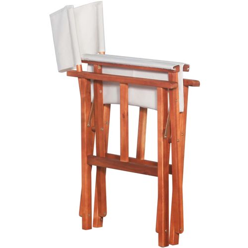 Redateljske stolice 2 kom od masivnog bagremovog drva slika 5