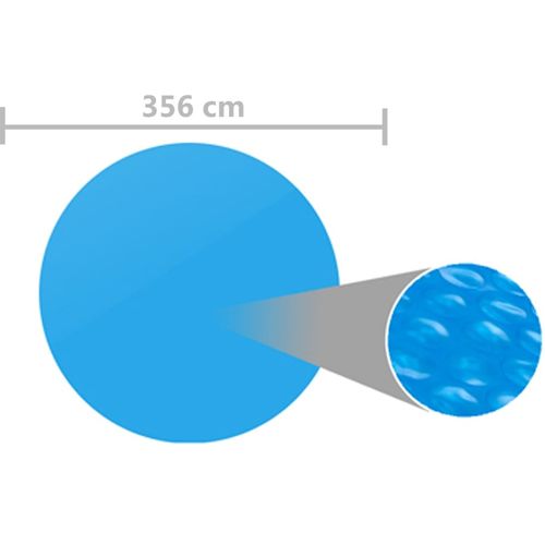 Pokrivač za bazen plavi 356 cm PE slika 4