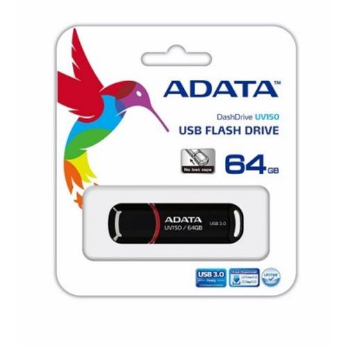 AData USB Fleš 64GB USB 3.0 Crni, AUV150-64G-RBK slika 3