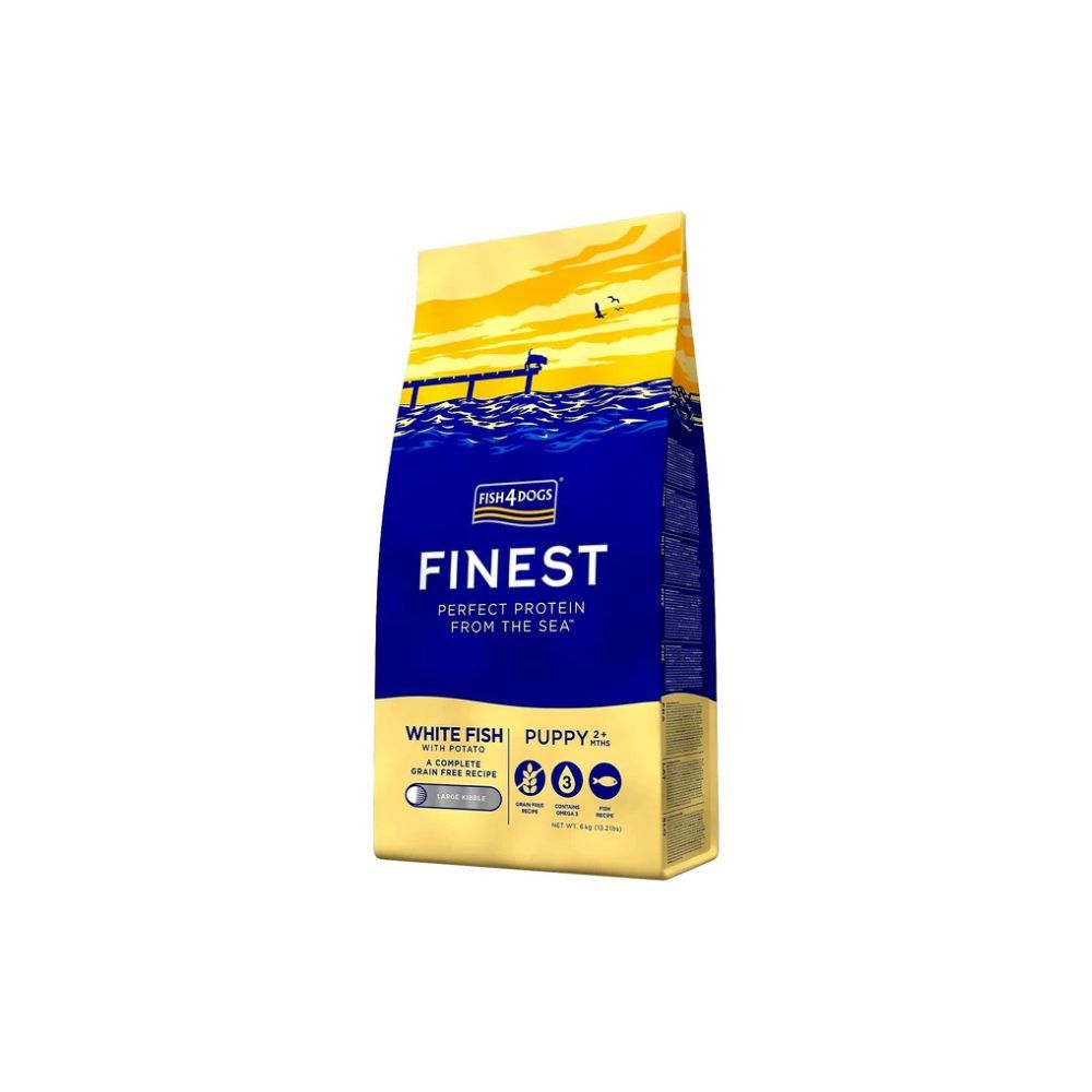FISH4DOGS Finest Puppy large bijela riba s krumpirom slika 1