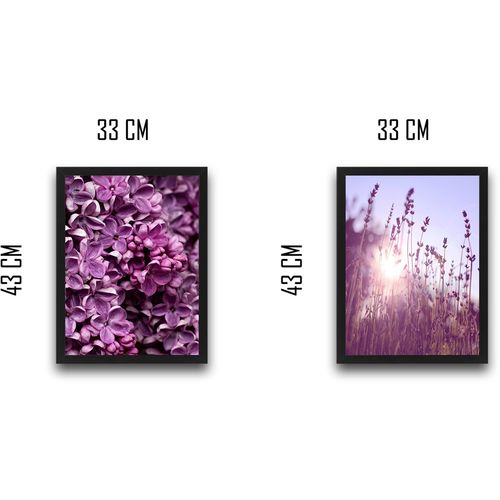 Wallity Uokvirena slika (2 komada), Purple Set slika 3