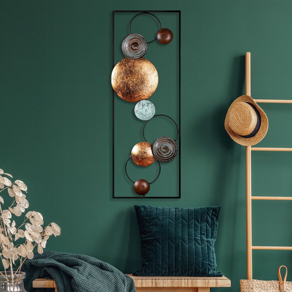 Decorative metal wall accessory Textured - 8, colour: multicolor slika 3