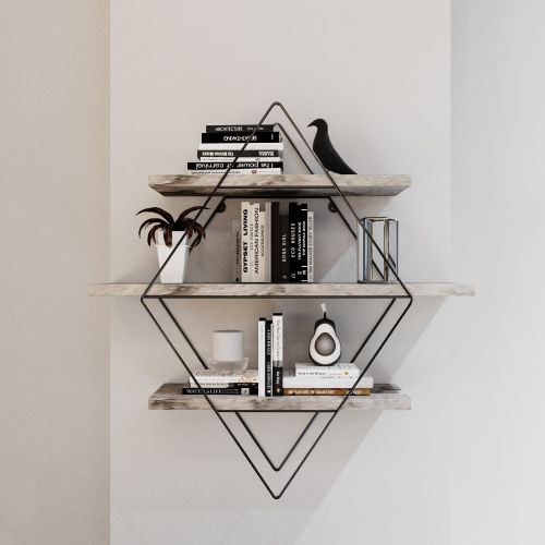 Dekoryum OakBlack Wall Shelf slika 5