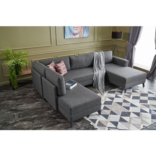 Atelier Del Sofa Efsun - Antracit Ugao Sofa na Razvlačenje slika 3