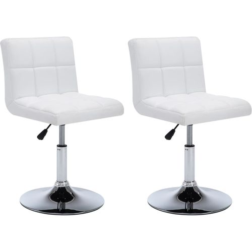 Blagovaonske stolice od umjetne kože 2 kom bijele slika 11