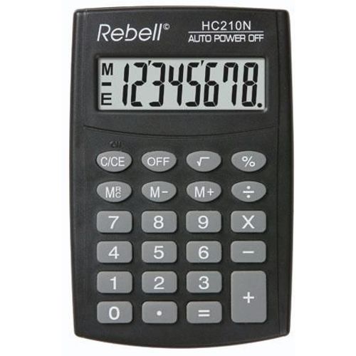 Kalkulator komercijalni Rebell HC208 black slika 2