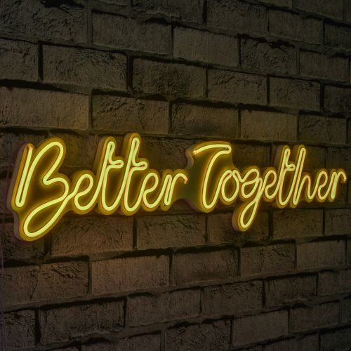 Wallity Zidna dekoracije svijetleća TOGETHER, Better Together - Yellow slika 14