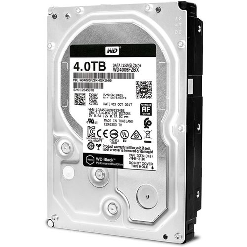 WD 4TB 3.5" SATA III 256MB 7.200rpm WD4005FZBX Black hard disk slika 1