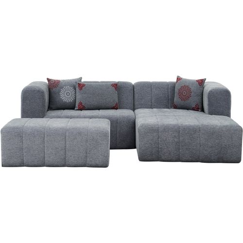 Beyza Mini Right - Grey Grey Corner Sofa slika 10