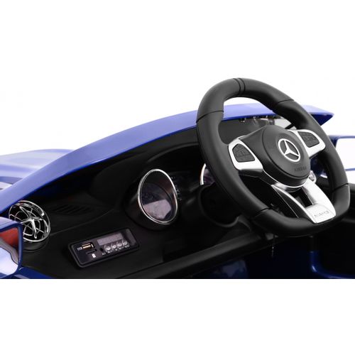 Licencirani auto na akumultor Mercedes AMG SL65 - plavi/lakirani slika 9