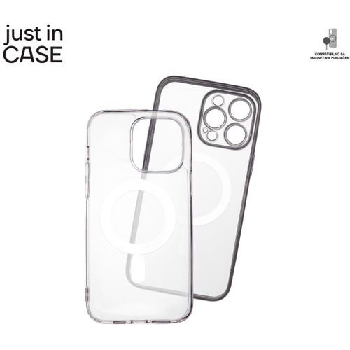 2u1 Extra case MAG MIX paket SREBRNI za iPhone 14 Pro Max slika 2