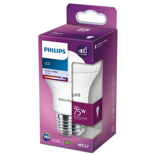 Philips PS756 LED SIJALICA10W (75W) A60 E27 CW 4000K FR ND 1PF/10 slika 1