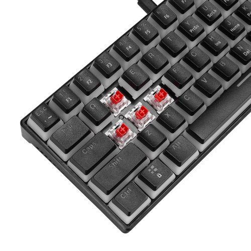 Rampage radiant k11 red switch us white gaming tastatura slika 4