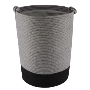 Tendance pletena košara 50x37 cm, siva crna