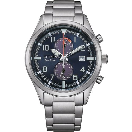 Muški sat Citizen SPORT CRONO - ECO DRIVE Srebrna (Ø 43 mm) slika 1