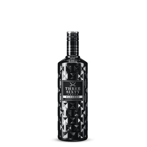 Three Sixty vodka Black 0,7l slika 1