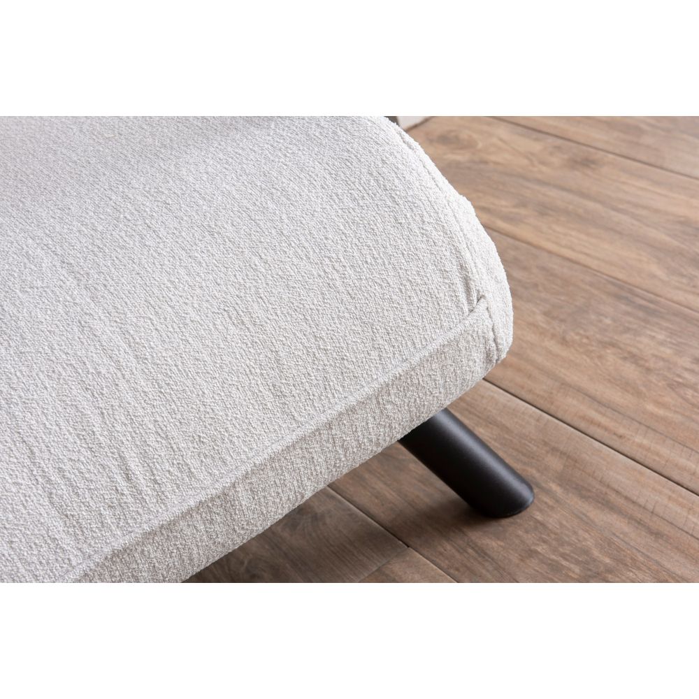 Sando Single - Sofabed od Teddy Tkanine - Bijeli 1-Sjedalni Sofabed slika 5