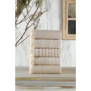 Maya - Beige Beige Wash Towel Set (5 Pieces)