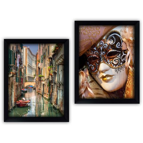 SYC7436502415418 Multicolor Decorative Framed Painting (2 Pieces) slika 2