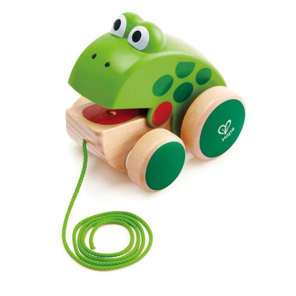 Hape Drvena igračka Žaba na povlačenje slika 2