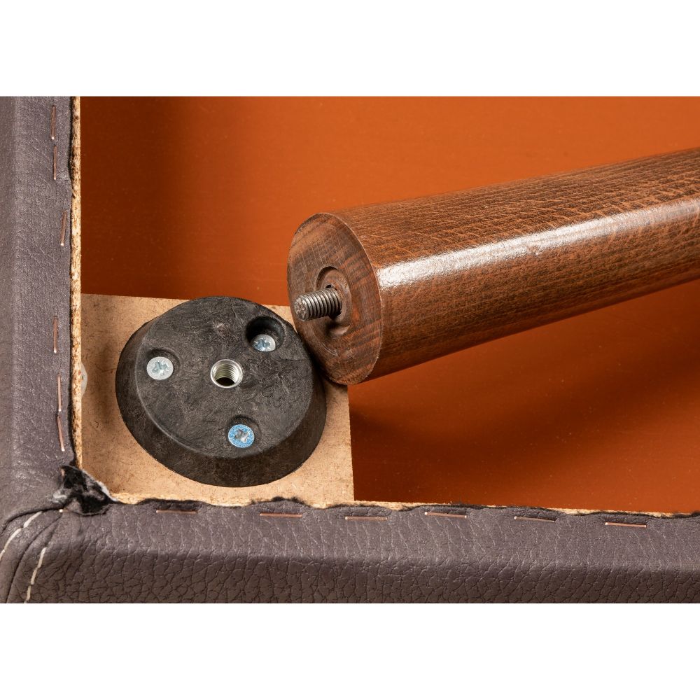 Pouf Taburet 'Pole' - Senf Boja slika 4
