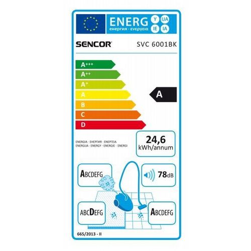 Sencor usisavač SVC 6001BK slika 6