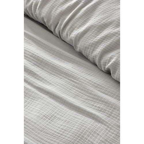 Muslin - Grey (220 x 250) Grey Double Bedspread slika 2