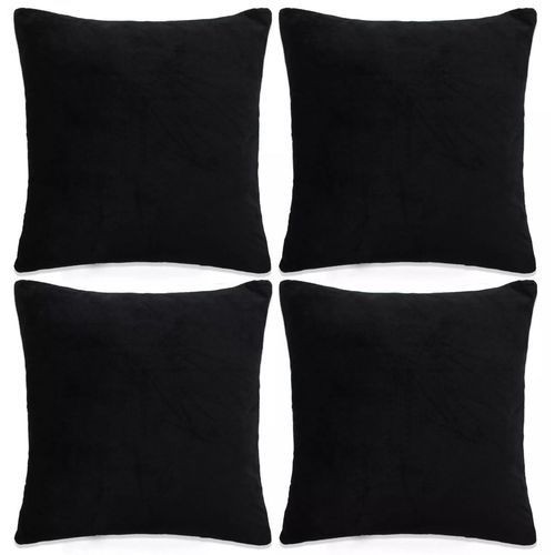 Jastučnice od tkanine 4 kom 40 x 40 cm crne slika 14