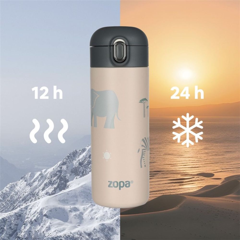 Zopa Termos boca sa slamkom 400ml, Mountains slika 5