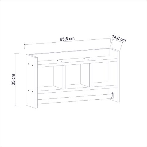 Woody Fashion Zidna polica Meridian slika 14