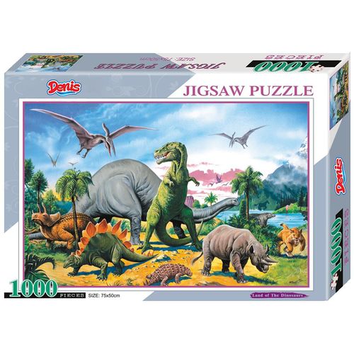Puzzle / Slagalica Land of the Dinosaurs 1000 kom slika 1