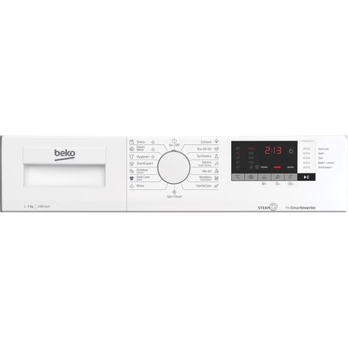 Beko WUE7511DXWW Veš mašina, 7kg, 1000rpm, ProSmart™ Inverter Motor, Dubina 49 cm slika 10