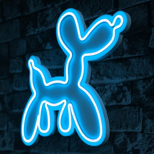 Wallity Ukrasna plastična LED rasvjeta, Balloon Dog - Blue slika 8