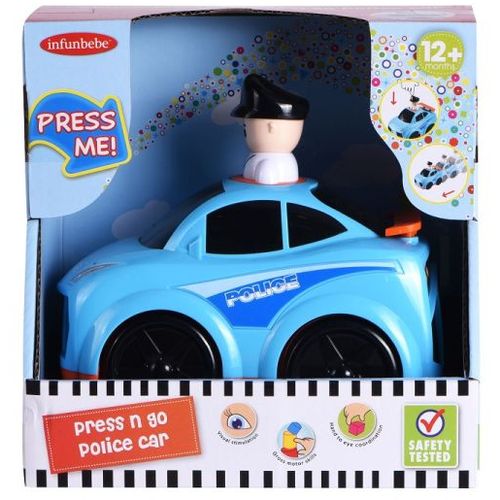 Infunbebe Igračka Za Bebe Press N Go Police Car slika 1