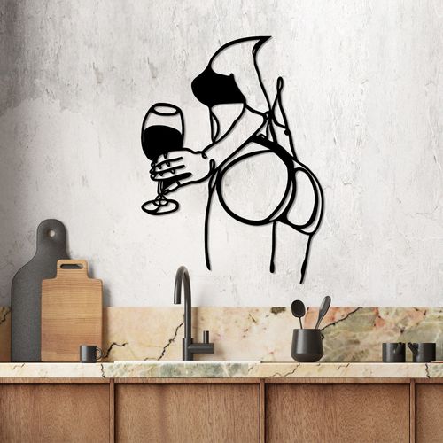 Wallity Metalna zidna dekoracija, Wine Lover Bar slika 2