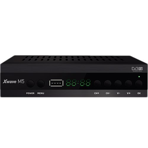 Xwave M5 DVB-T2 Set Top Box,LED,scart,HDMI,RF in-out,USB,media player,metalno kućište slika 3