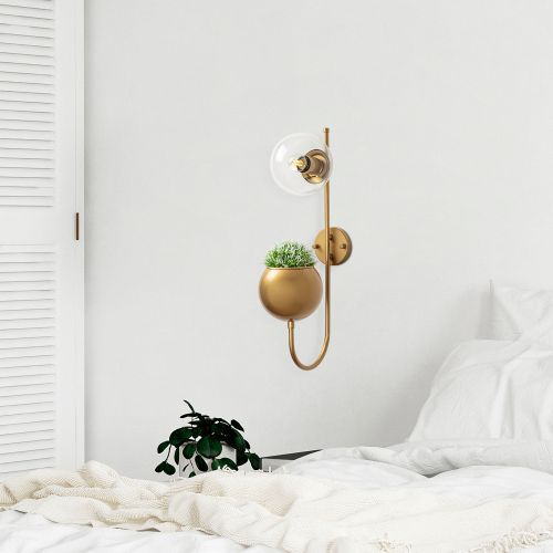 Pot - 11480 Shiny Gold Wall Lamp slika 1