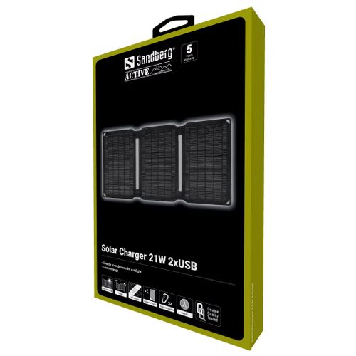 Sandberg solarni punjač s 2x USB - 21W slika 3