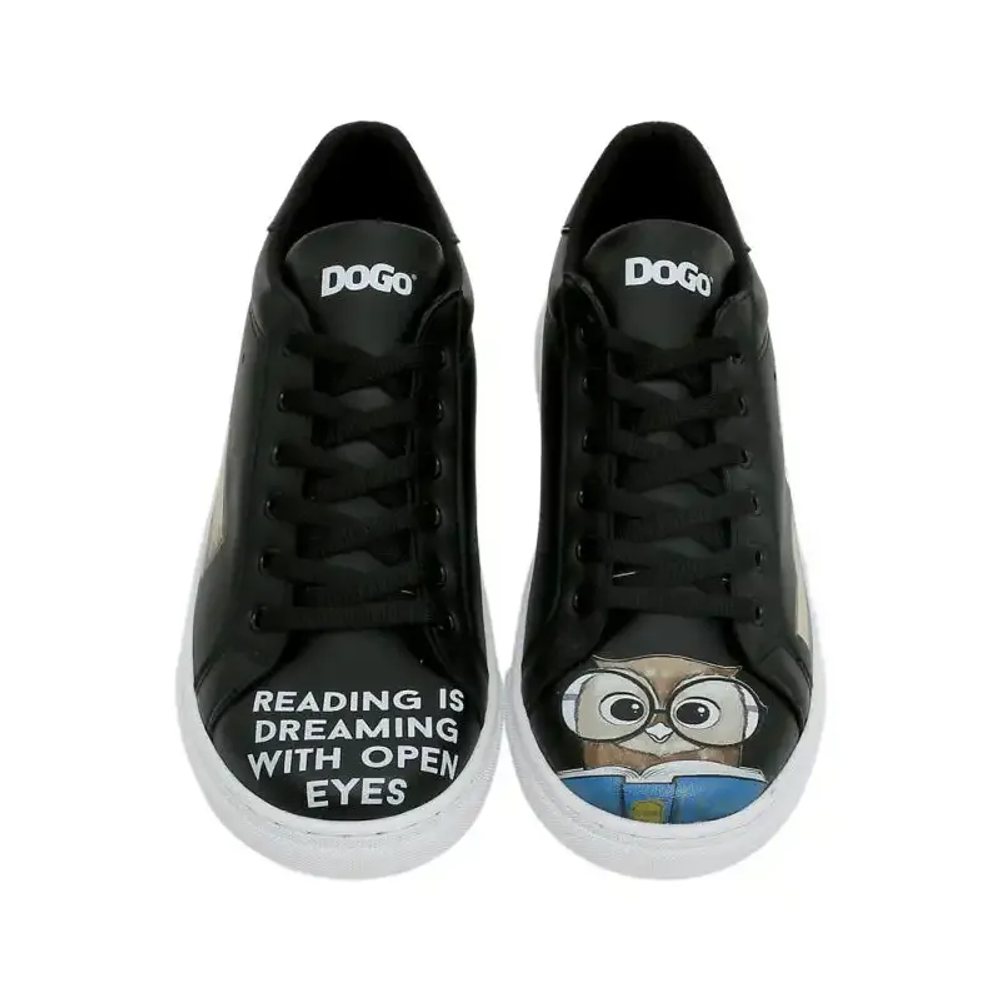 DOGO Ženske patike Ace Sneakers The Wise Owl BLACK slika 4
