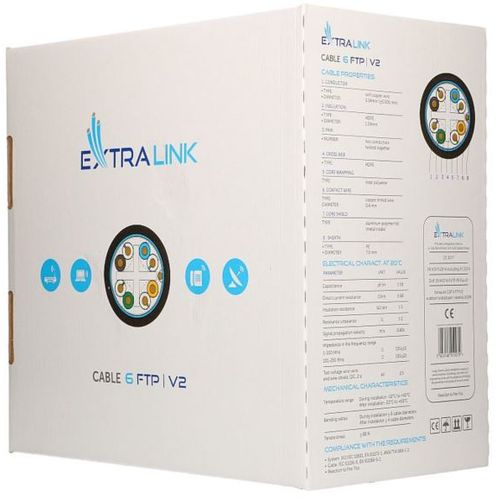 ExtraLink CAT6 FTP (F UTP) V2 Outdoor Twisted Pair 305M slika 1