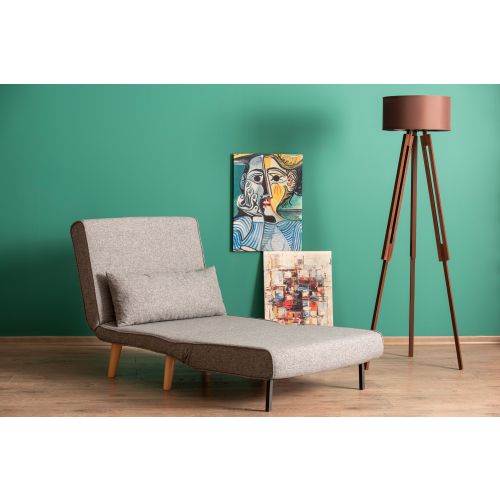 Atelier Del Sofa Fotelja na razvlačenje, Svijetlo siva, Folde Single - Light Grey slika 2