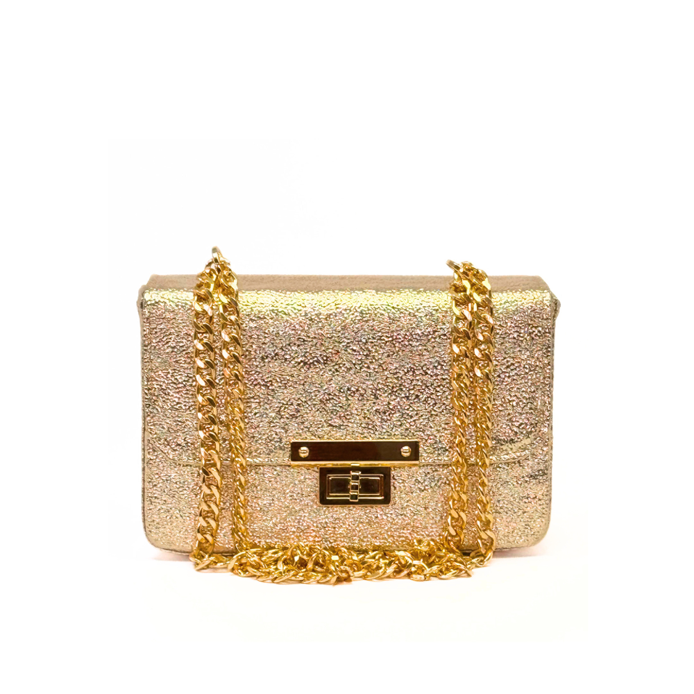 ILEA Ženska torba Nina 22x16cm, Zlatna Glitter slika 1