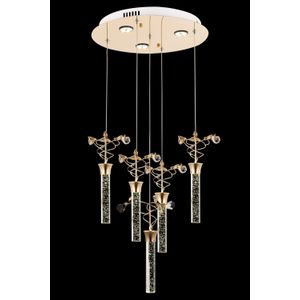 AV-1753-5ST Yellow Chandelier