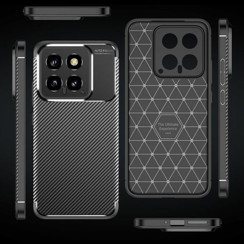 Techsuit – CarbonFiber maska za Xiaomi 14 – crna slika 2